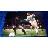 Micky Hazard Signed Large Spurs v Barcelona Photo!